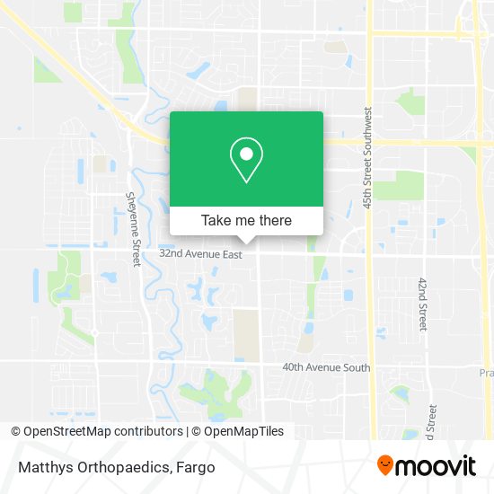 Matthys Orthopaedics map