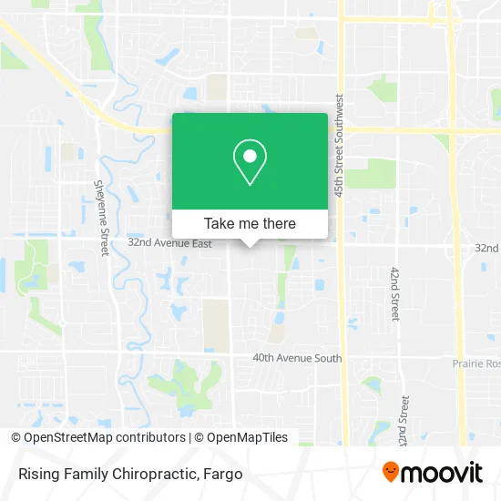 Rising Family Chiropractic map