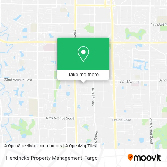 Hendricks Property Management map