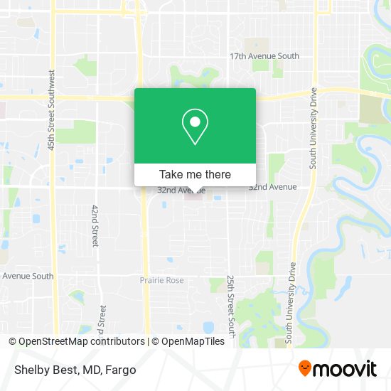 Shelby Best, MD map