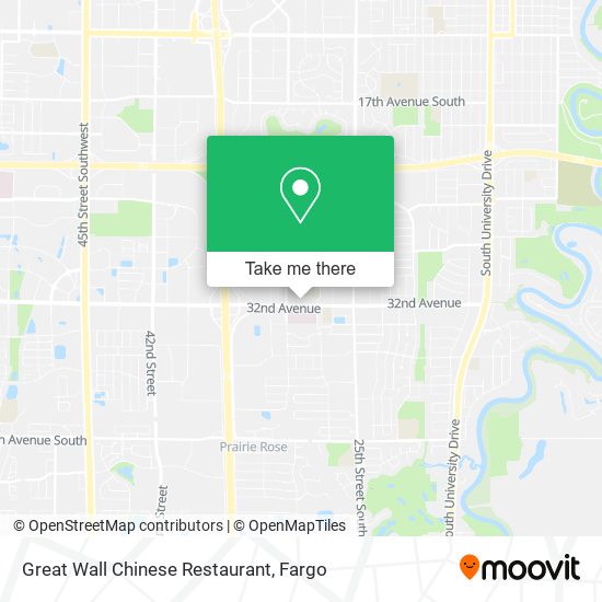 Great Wall Chinese Restaurant map