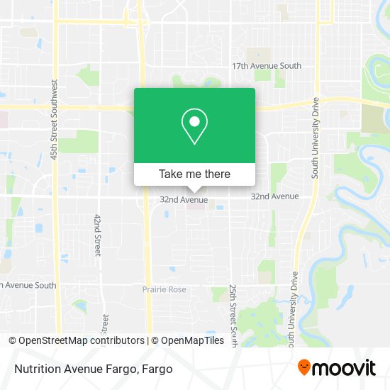 Nutrition Avenue Fargo map