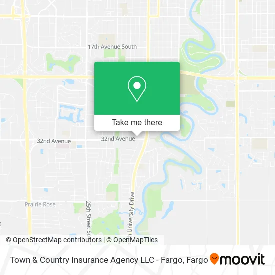 Town & Country Insurance Agency LLC - Fargo map
