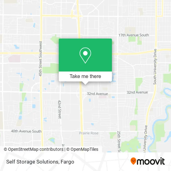 Self Storage Solutions map