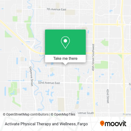 Activate Physical Therapy and Wellness map