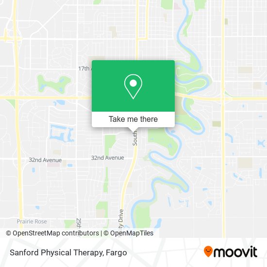 Sanford Physical Therapy map