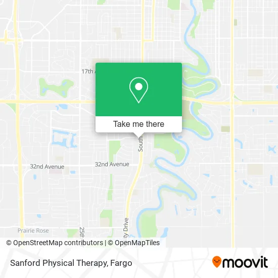 Mapa de Sanford Physical Therapy