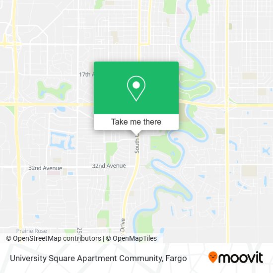 University Square Apartment Community map