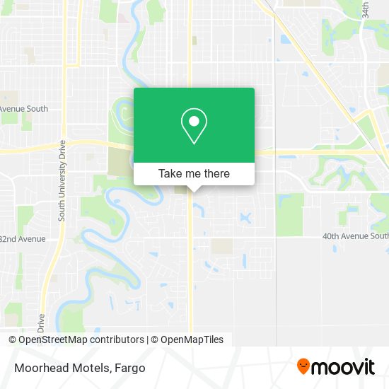 Mapa de Moorhead Motels