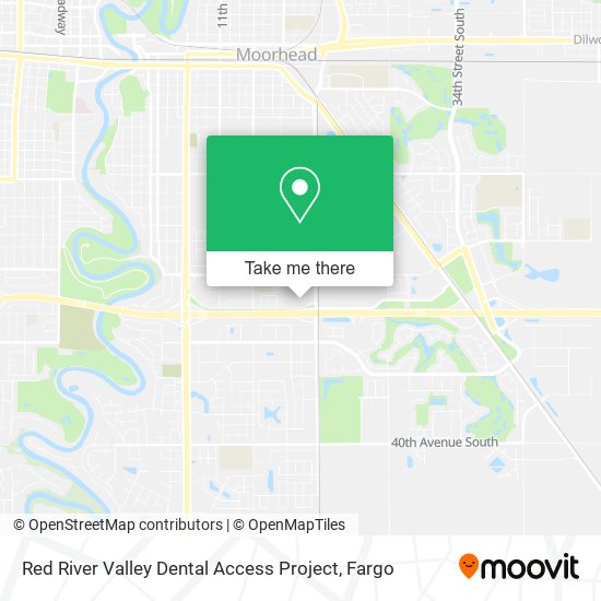 Red River Valley Dental Access Project map