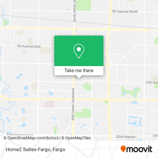 Mapa de Home2 Suites-Fargo