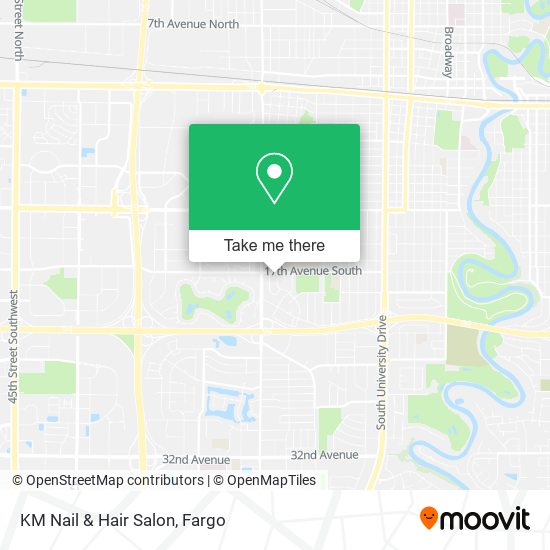 KM Nail & Hair Salon map