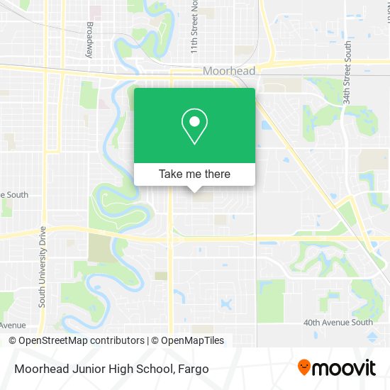 Moorhead Junior High School map
