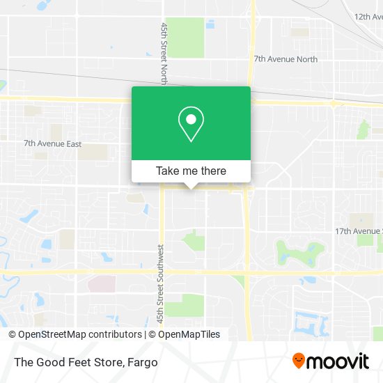 The Good Feet Store map