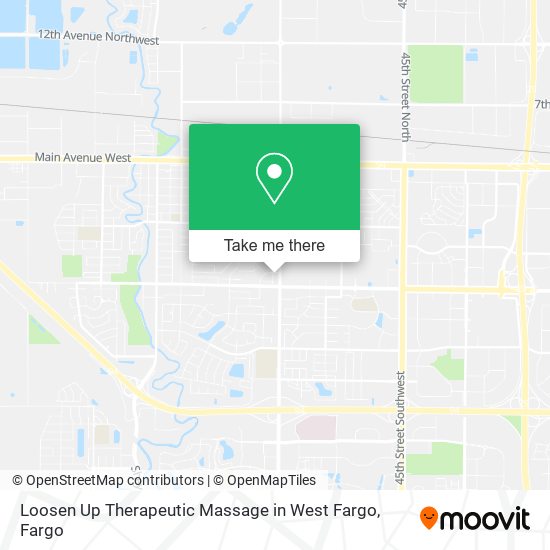 Loosen Up Therapeutic Massage in West Fargo map
