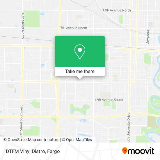 DTFM Vinyl Distro map
