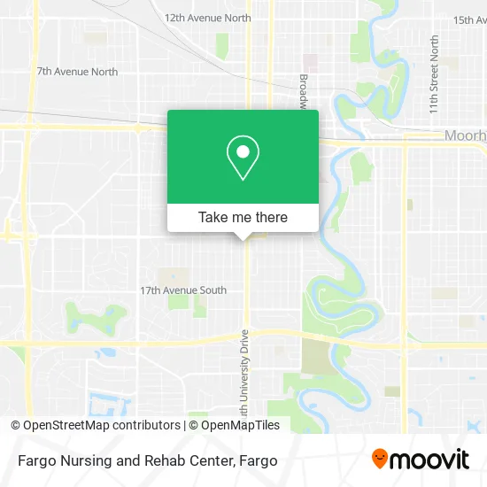 Fargo Nursing and Rehab Center map