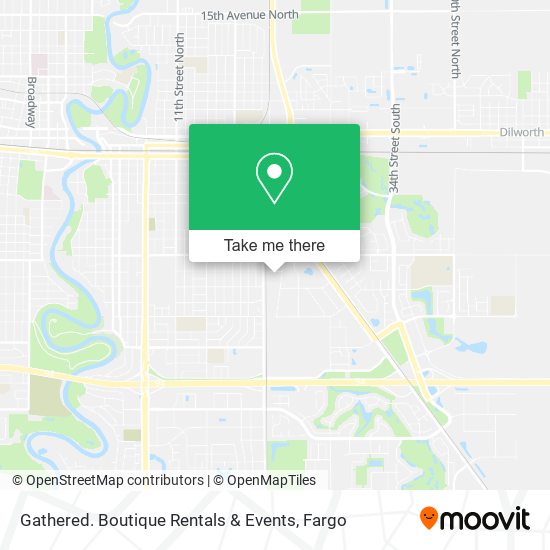 Gathered. Boutique Rentals & Events map