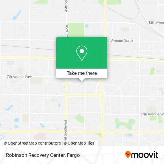 Robinson Recovery Center map