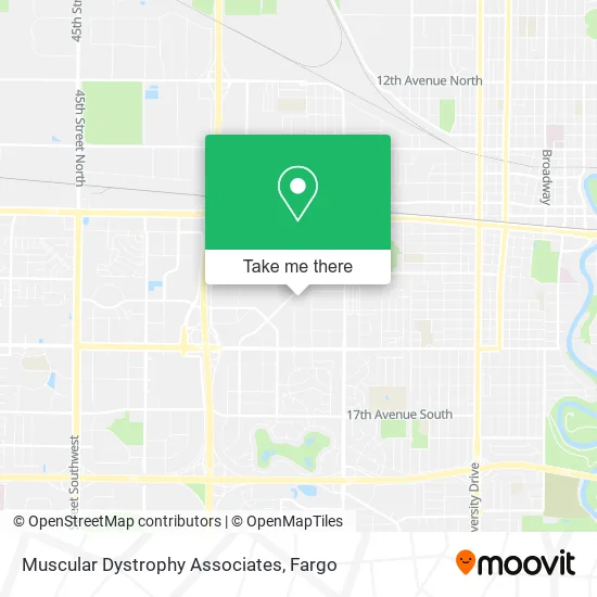 Mapa de Muscular Dystrophy Associates