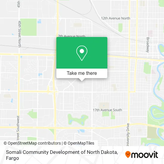 Mapa de Somali Community Development of North Dakota