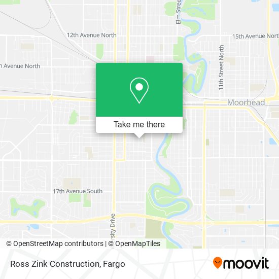 Ross Zink Construction map