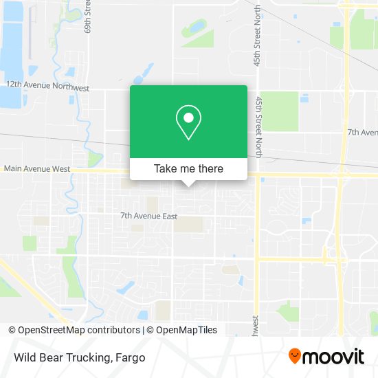 Wild Bear Trucking map
