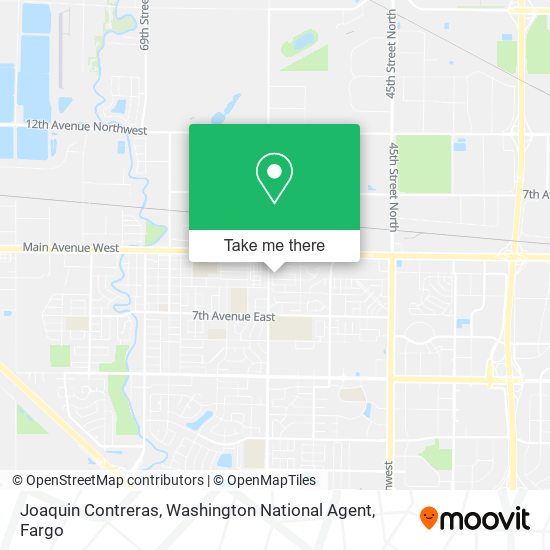 Mapa de Joaquin Contreras, Washington National Agent