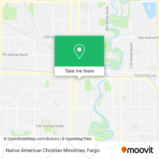Native American Christian Ministries map