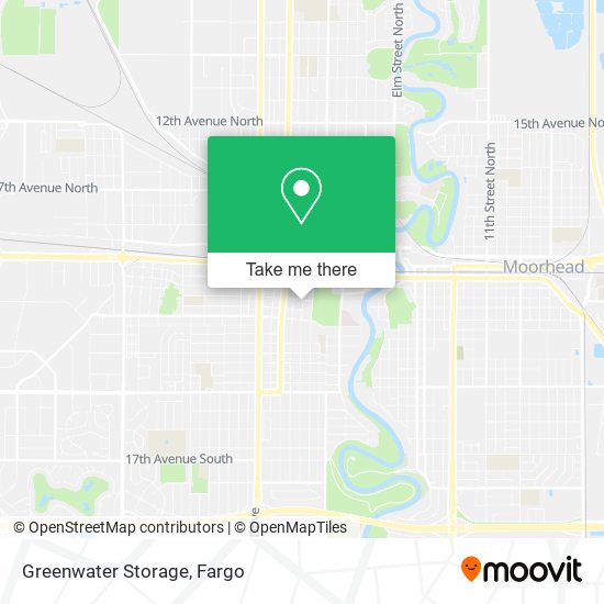 Greenwater Storage map