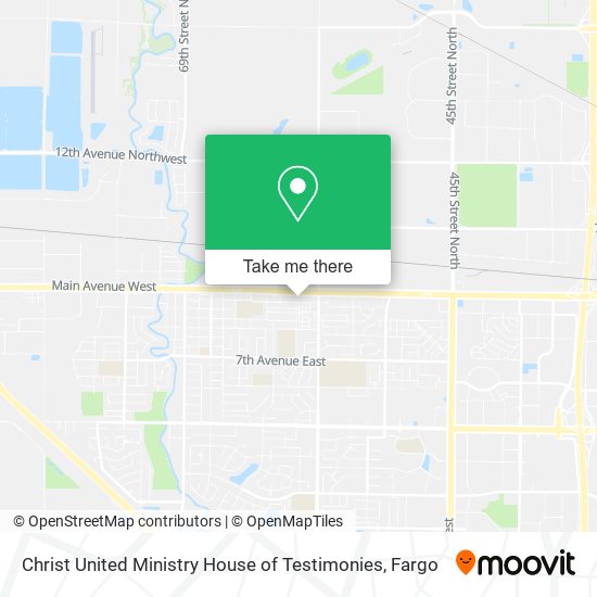 Christ United Ministry House of Testimonies map