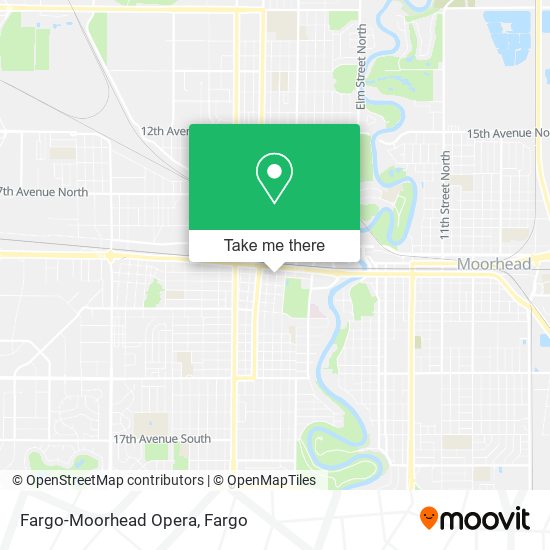 Fargo-Moorhead Opera map