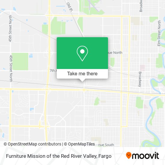 Furniture Mission of the Red River Valley map