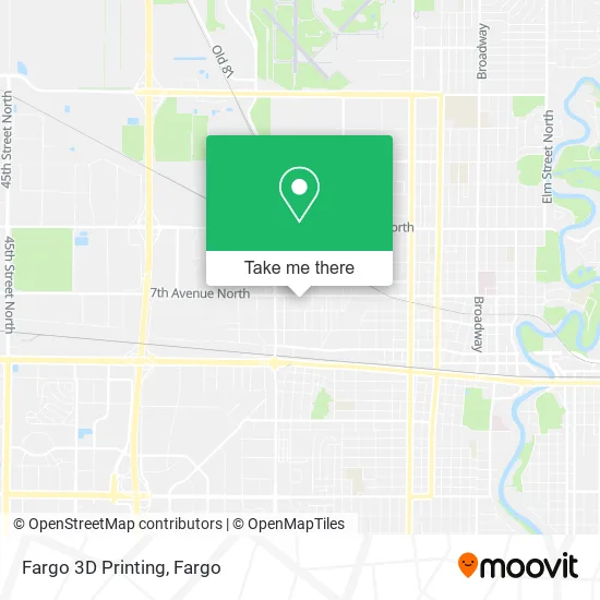 Fargo 3D Printing map