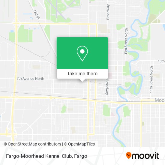 Mapa de Fargo-Moorhead Kennel Club