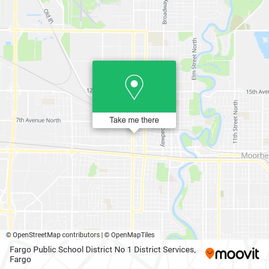 Fargo Public School District No 1 District Services map