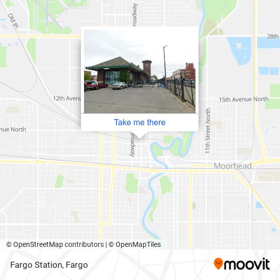 Fargo Station map