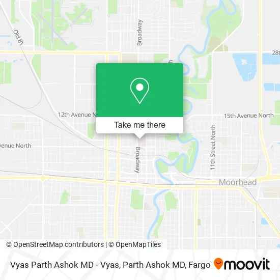 Mapa de Vyas Parth Ashok MD - Vyas, Parth Ashok MD