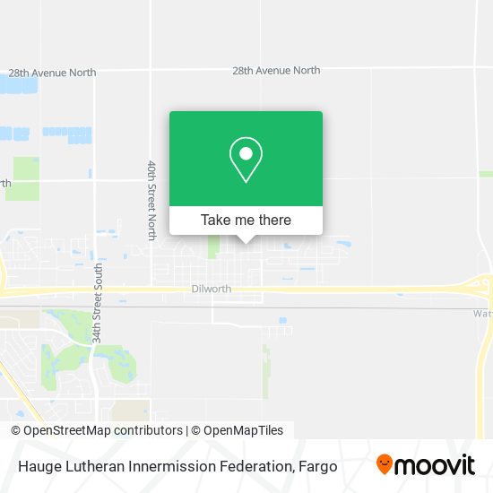 Hauge Lutheran Innermission Federation map