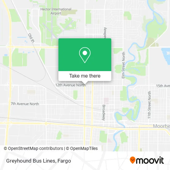 Greyhound Bus Lines map