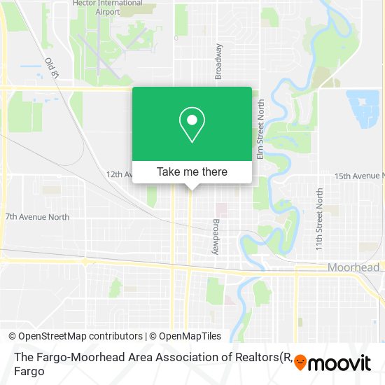 The Fargo-Moorhead Area Association of Realtors map