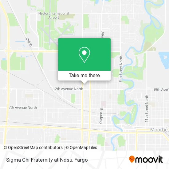 Mapa de Sigma Chi Fraternity at Ndsu