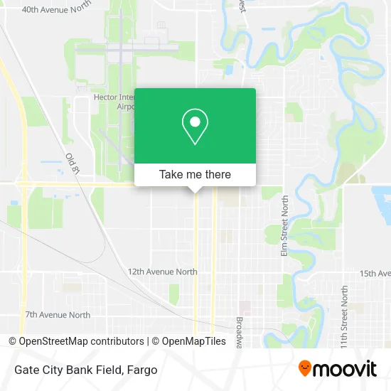 Mapa de Gate City Bank Field