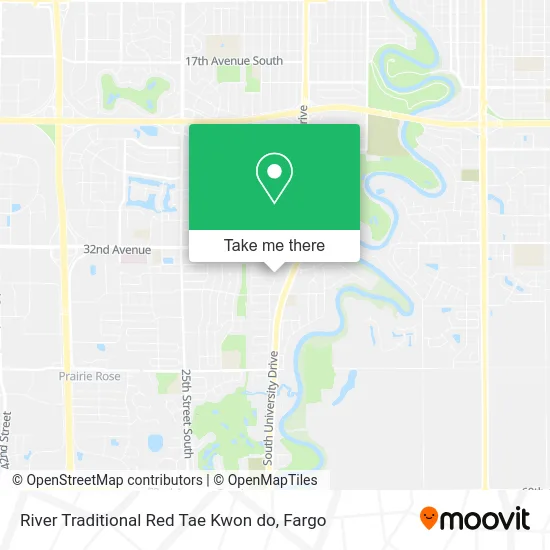 River Traditional Red Tae Kwon do map