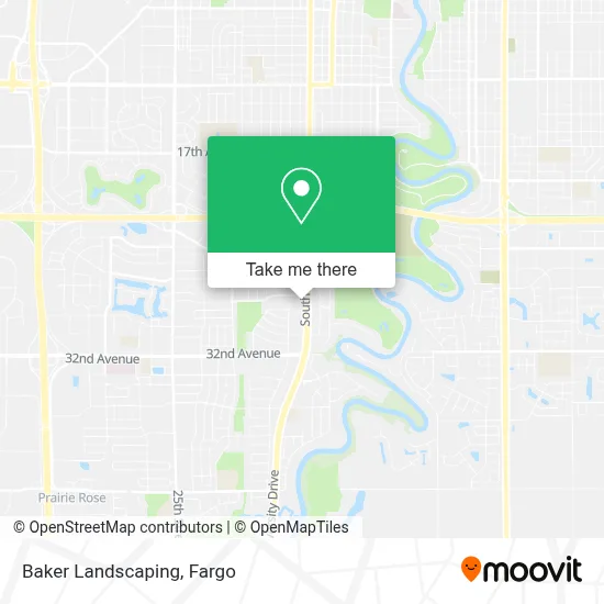 Baker Landscaping map