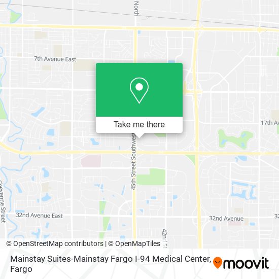 Mainstay Suites-Mainstay Fargo I-94 Medical Center map