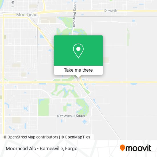 Moorhead Alc - Barnesville map