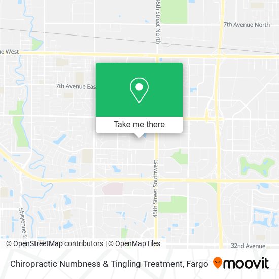 Chiropractic Numbness & Tingling Treatment map