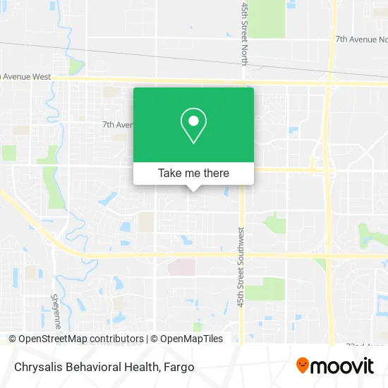 Chrysalis Behavioral Health map