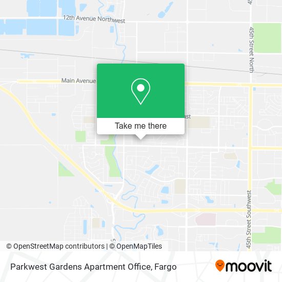 Parkwest Gardens Apartment Office map